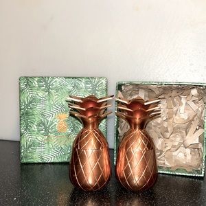 Pineapple Co Copper Pineapple Shot Glasses